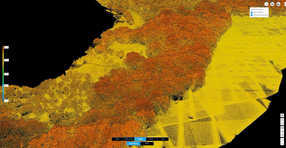 LiDAR canopy height model