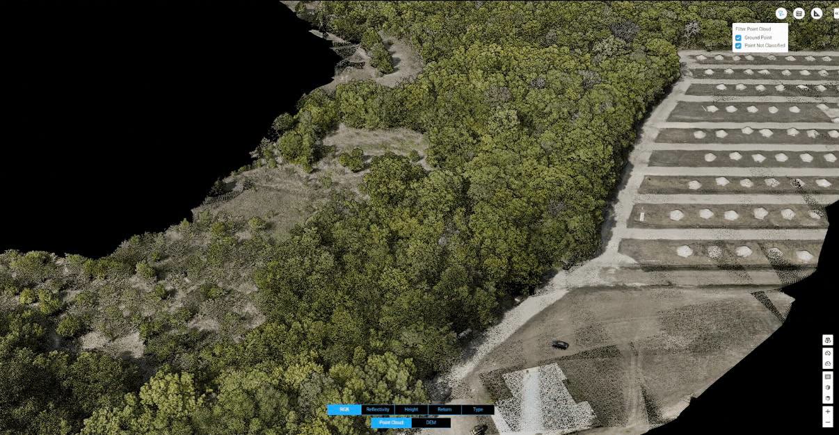 True-color 3D point cloud