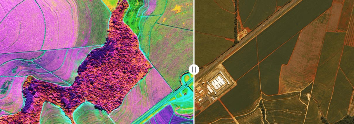 Multispectral drone imaging — crop health analysis