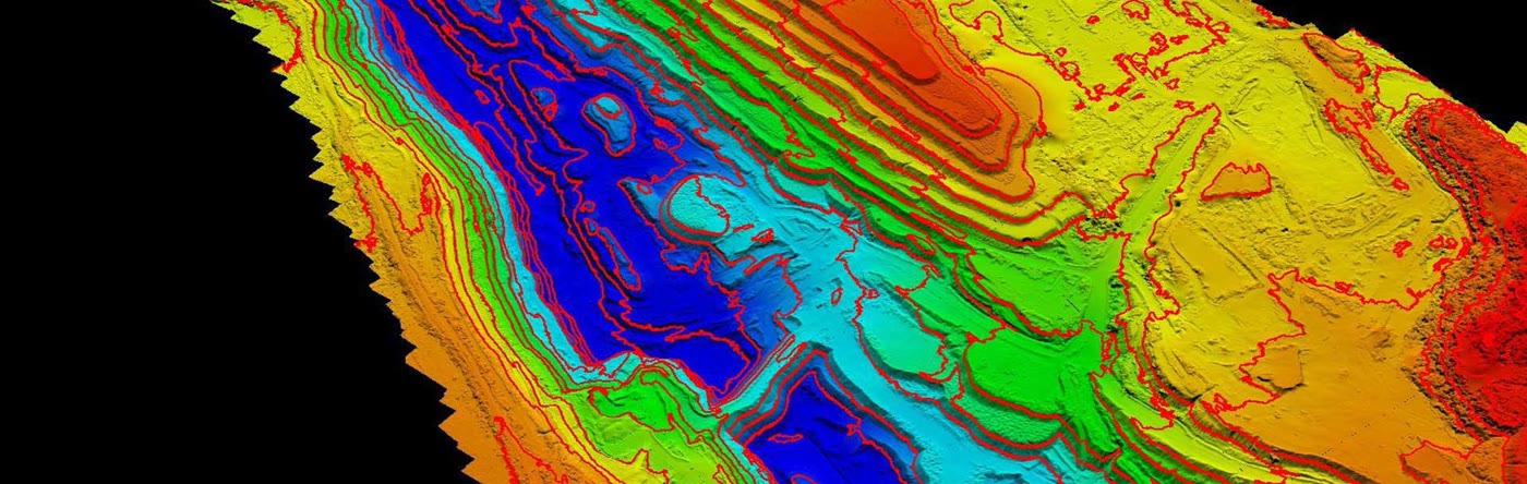Topographic contour map — drone survey